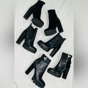 ❤️🖤🖤 3 NEVER WORN PAIRS OF SIMMI PLATFORM BOOTS!!!!! 🖤🖤❤️ SO CLASSY ❤️‍🔥